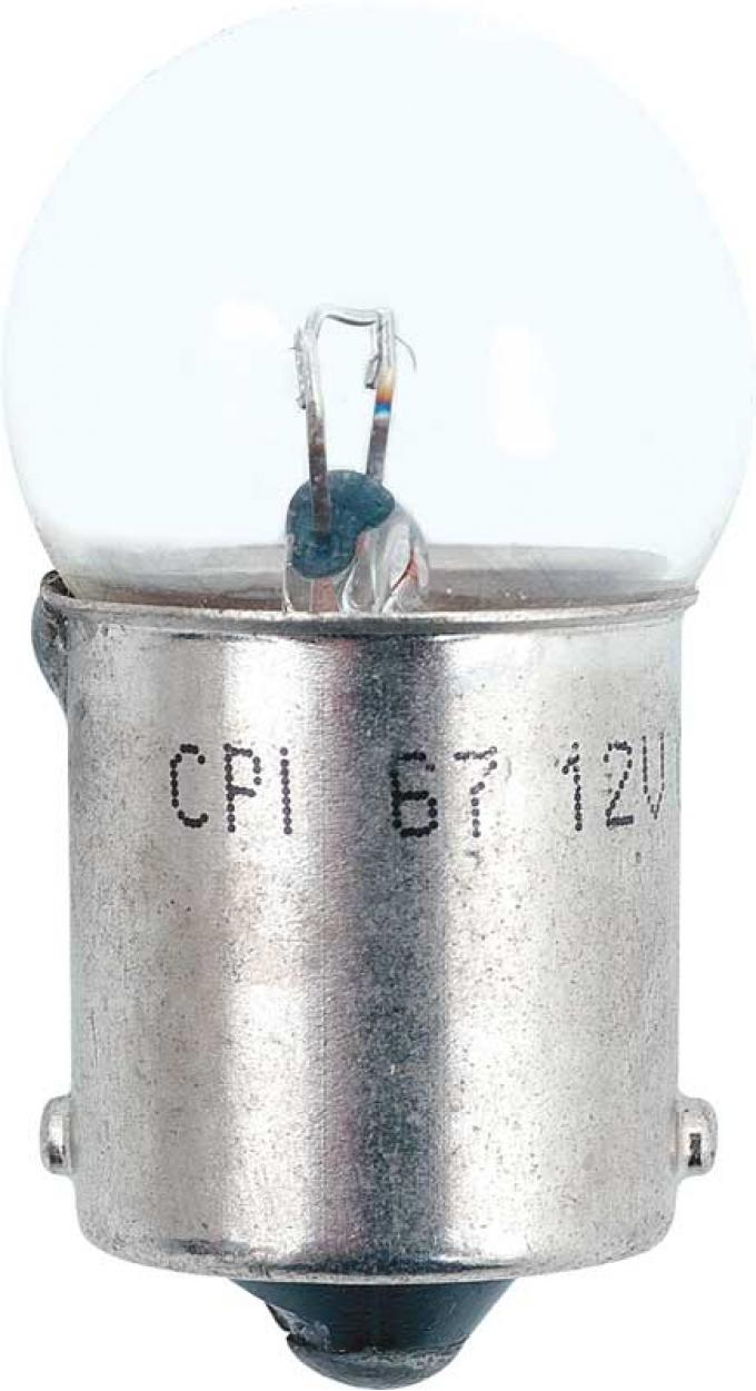 OER Replacement Bulb G-6 Single Contact Bayonet 4 CP, replaces bulb #67 and #97 B67