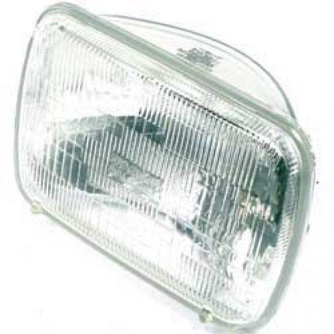 OER Headlamp Sealed Beam, 12 Volt, High / Low, 5-1/2" x 8" (142mm x 200mm), Rectangular, Halogen H6054