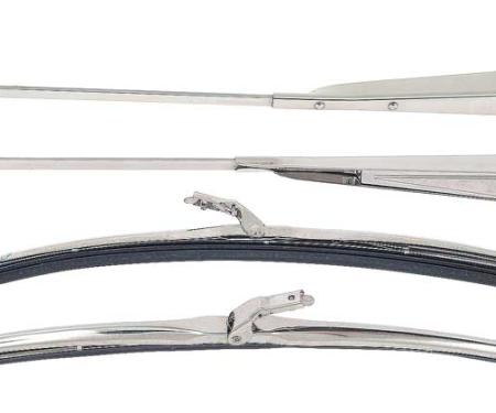 OER 1968-79 Nova, Ventura, Apollo, Omega, Phoenix, Windshield Wiper Arm & Blade Set, Stainless Steel, 16" Blade, 2 Door Coupe *R871