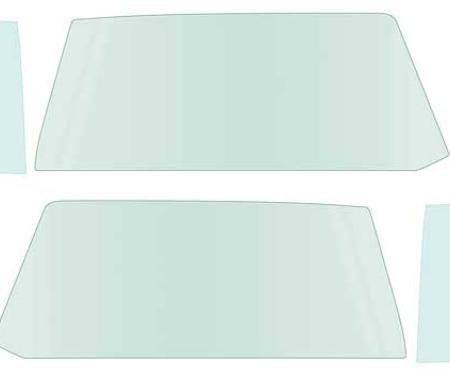 OER 1968-72 Chevy II / Nova / Ventura, 2-Door Coupe, Side Glass Set (6 Piece), Tinted *NR804T