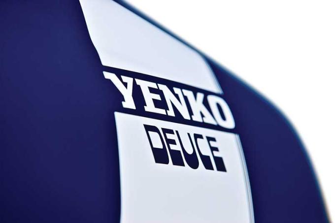 OER 1970 Chevrolet Nova, Yenko Deuce Stripe Set, Fender, Door, Quarter Panel, White Stripes 14465