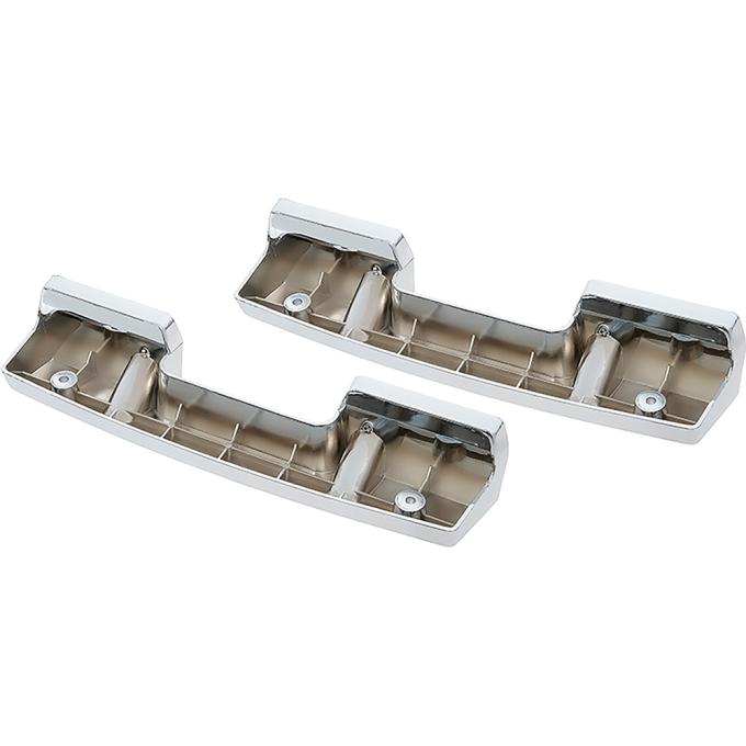 OER 1965-67 Camaro, Nova, Firebird, Front Arm Rest Base Set, Chrome, Standard Interior *K7953