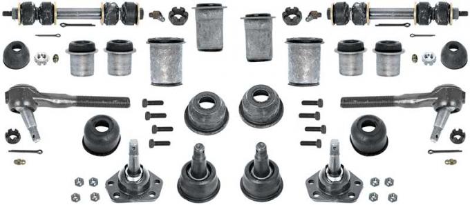 Redline Select® 1968-1974 Nova / Ventura / Apollo / Omega Front End Suspension Rebuild Kit with Inner & Outer Tie Rod Ends