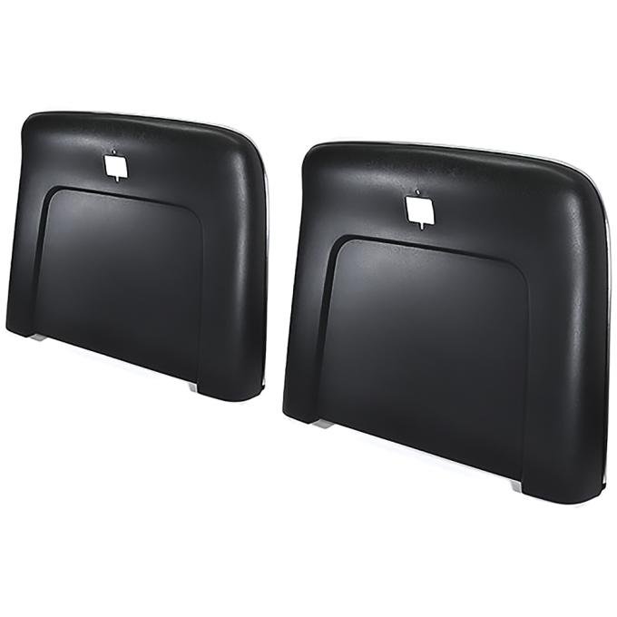 1969-72 Buick, Cadillac, Chevrolet, Oldsmobile, Pontiac, Strato Bench or Bucket, Seat Back Panels, Black ABS