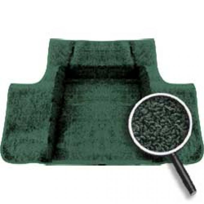 OER 1968-72 Nova Superior Olive Green Molded Loop Trunk Carpet 531491538