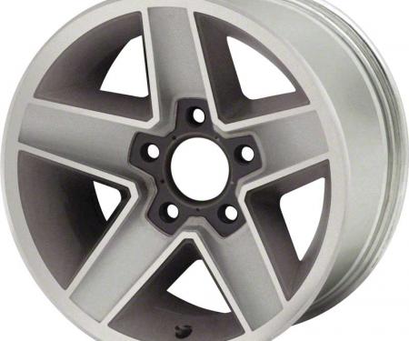 OER 1982-87 Camaro Z28 N90 15" x 7"Aluminum Wheel 5 x 4-3/4" Bolt Pattern 4-1/4" Backspace - Each 12322686