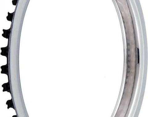 OER 14" Stainless Steel 1-1/2" Deep Round Lip Rally Wheel Trim Ring TK3000