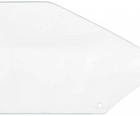 1968-72 Chevy II, Nova, Ventura, Acadian, Quarter Window Glass, 2-Door Coupe, Clear Glass, LH Driver Side