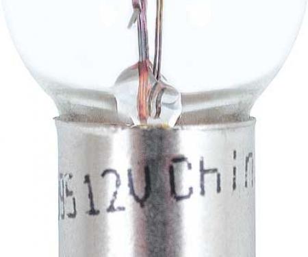 OER Replacement Bulb #, G-4 1/2 Miniature Bayonet Base, 2 CP, 12-volt 1895