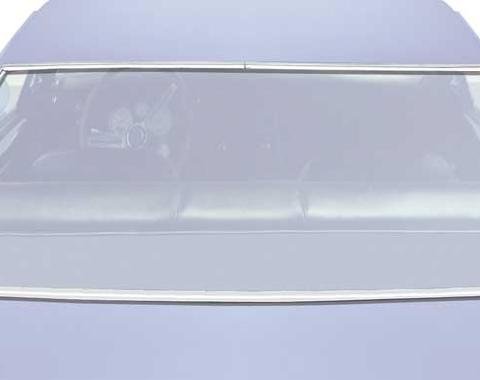 OER 1975-81 Nova, Apollo, Skylark, Omega, Ventura, Phoenix, Rear Window Molding Set, 2 & 4 Door Coupe, Sedan 5 piece Set, without Hatchback N1449