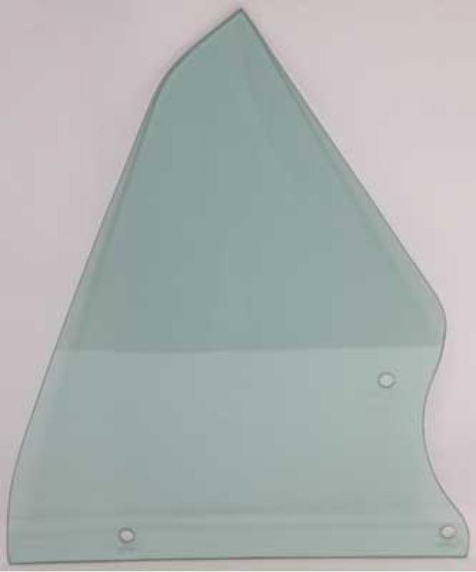 OER 1966-67 Chevy II, Nova, Quarter Window Glass, 2 Door Hardtop, Light Green Tint, RH or LH, Each NR706T