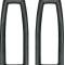 OER 1966-67 Nova, Chevy II, Tail Lamp Bezel to Body Gasket, Molded Rubber, Pair 7587759