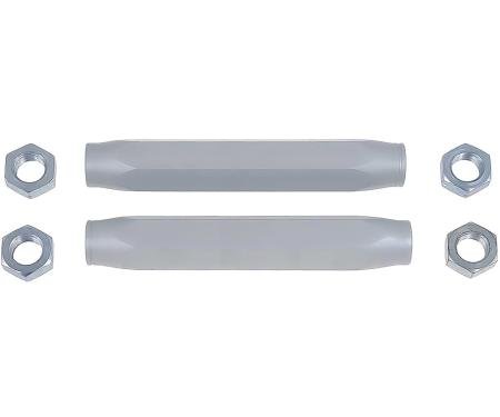 OER 1958-64 Chevrolet Impala, Full Size, 1962 Chevy II, 1960-64 C10 Truck, Aluminum Tie Rod Sleeves, With Jam Nuts, Clear Anodized 154122