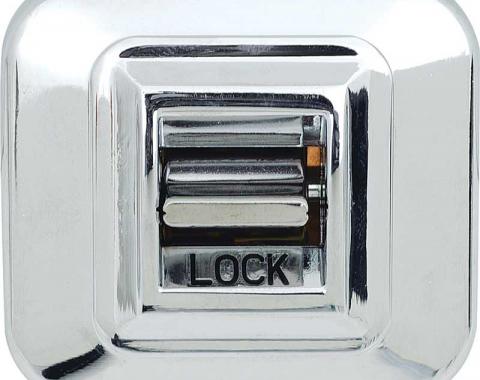 OER 1968-70 GM, Power Door Lock Switch, Single Button, Chrome 8792174