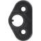 1974-80 GM, Shoulder Belt Guide Escutcheon, Black, Each