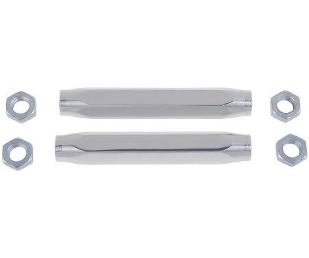 OER 1958-64 Chevrolet Impala, Full Size, 1962 Chevy II, 1960-64 C10 Truck, Aluminum Tie Rod Sleeves, With Jam Nuts, Polished 154124