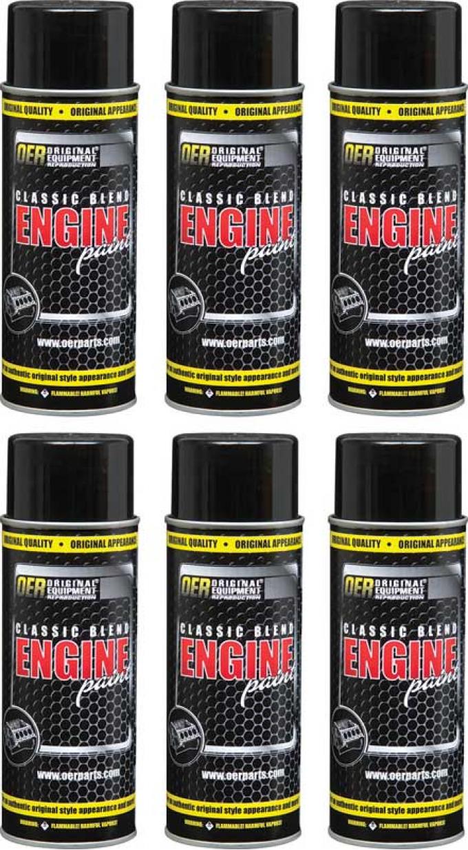 OER Pontiac Blue Aqua Classic Blend Engine Paint Case Of 6 16 Oz Cans *K89221