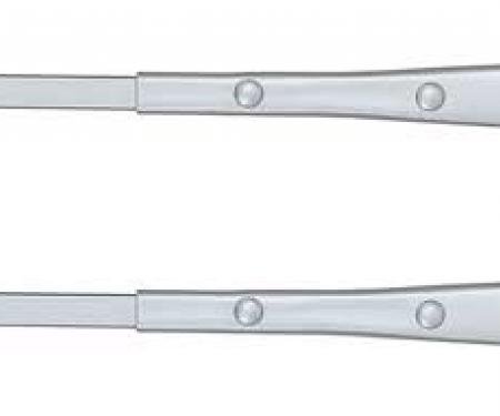 OER 1962-69 GM Wiper Arm Set, 13" Long, Silver Painted, Pair *GS670