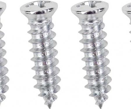 Shift Plate Mounting Screws Chrome #10-3/4
