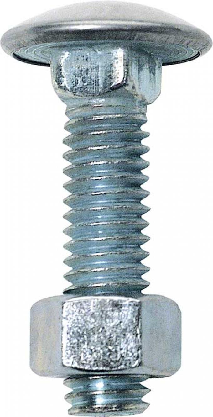 OER Bumper Bolt with Hex Nut, Stainless Steel Capped Head , 3/8-16 X 1-1/2, Zinc Plated 3822