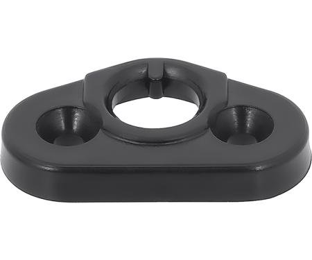 OER 1974-80 GM, Shoulder Belt Guide Escutcheon, Black, Each 9691094