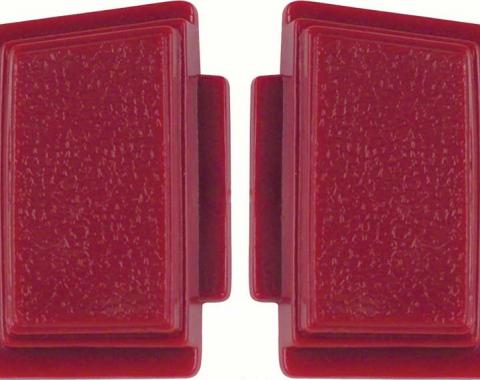 1969-70 Chevrolet, Steering Wheel Horn Buttons, Red, Pair