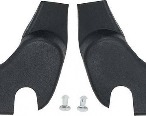 1971-81 GM, Bucket Seat Side Hinge Covers, RH & LH: pair, Various Models