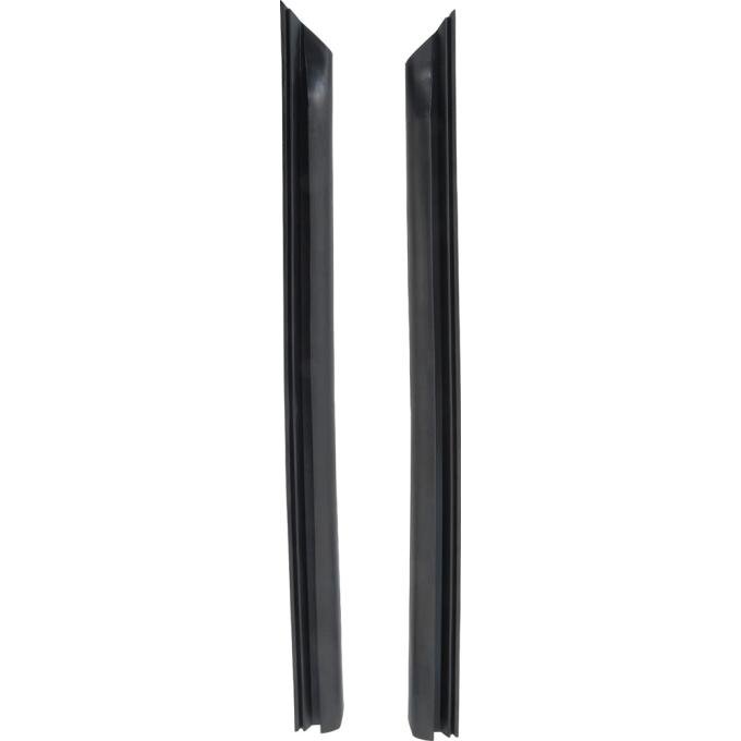 OER 1966-67 Chevy II/Nova 2 Door Hardtop Quarter Window Vertical Weatherstrip Seal, Pair K447