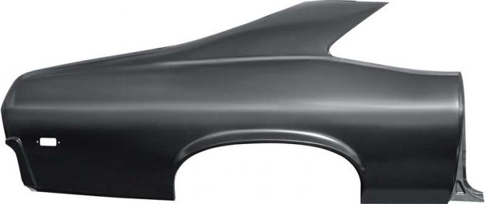 1968-69 Chevy II, Nova, Complete Rear Quarter Panel, 2 Door, RH Passenger Side