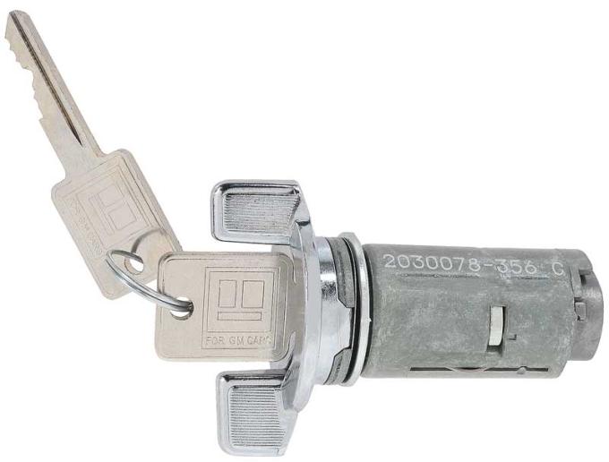 1978-96 GM Vehicles, Ignition Lock Cylinder Set, Chrome