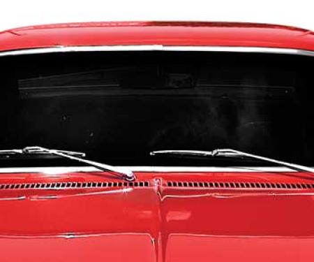1968-74 Chevy II Nova, Front Windshield Molding Set, 2 Door, 4 Piece Set