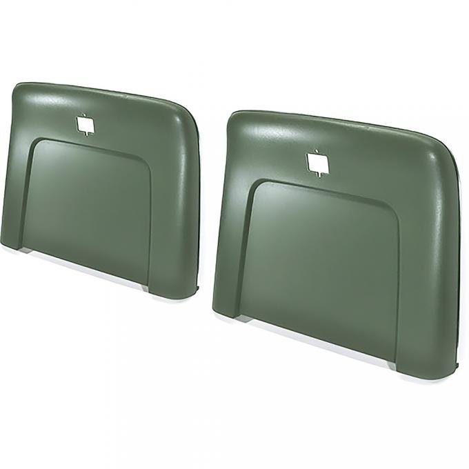 OER 1969-72 Buick, Cadillac, Chevrolet, Oldsmobile, Pontiac, Strato Bench or Bucket, Seat Back Panels, Dark Green ABS N1113