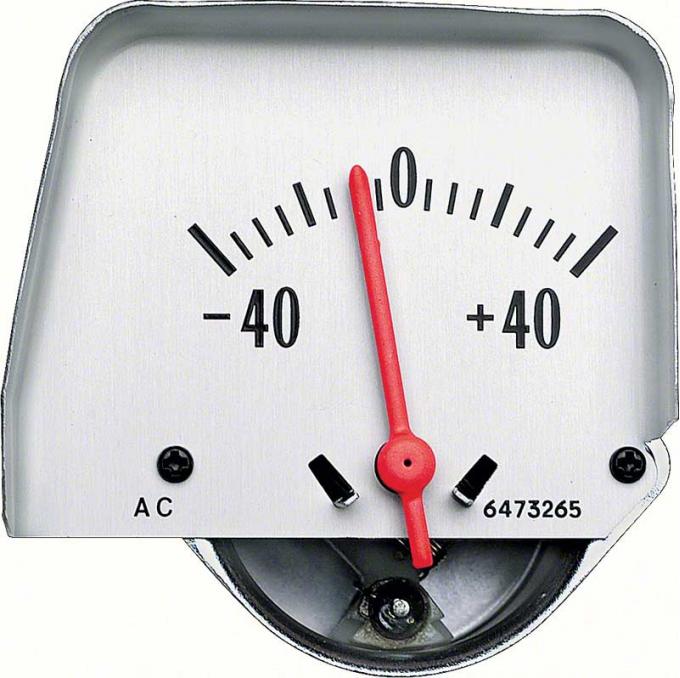 OER 1968-76 Silver Console Amp Gauge 6473265