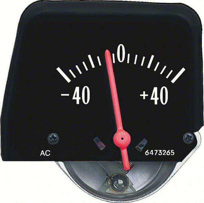 OER 1968-76 Black Console Amp Gauge 6473840