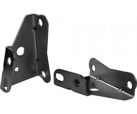 OER 1964-72 Chevelle, 1967-69 Camaro, 1968-74 Nova, Power Brake Booster Brackets, For Boosters With 3-3/8" Square Bolt Pattern, Black 153649C