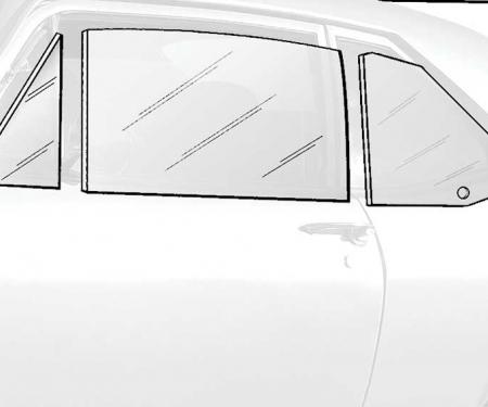OER 1968-72 Chevy II / Nova 2 Door Coupe Side Glass Set Tinted *NR804T