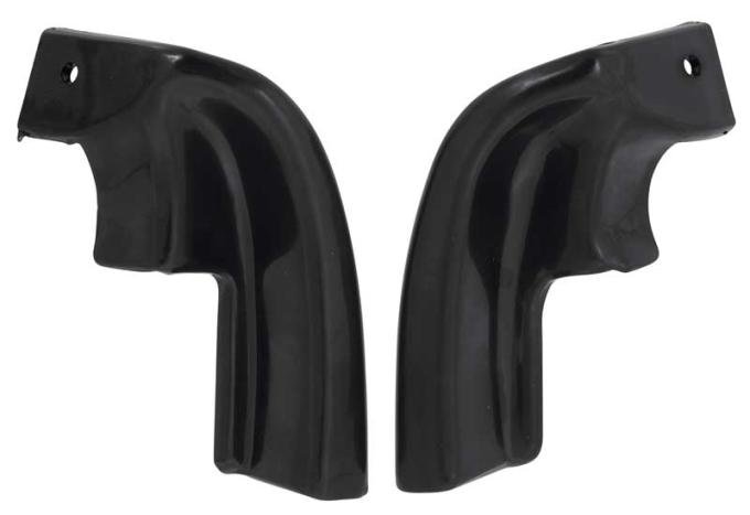 1962-67 Chevy II / Nova, Windlace End Caps, Black, Pair