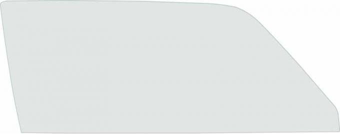 1973-74 Nova, Apollo, Omega, Ventura, Front Door Window Glass, 2 Door, Coupe & Hatchback, Clear Glass, RH Passenger Side