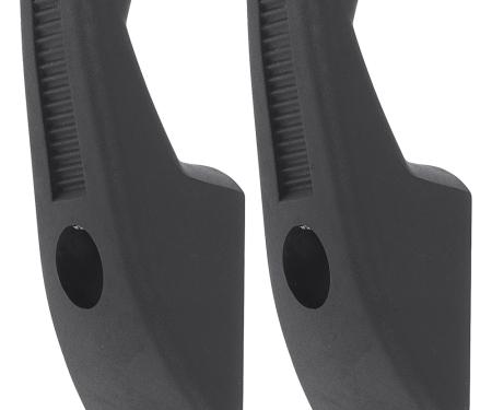 OER 1967-1991 GM, Rear Coat Hooks, Louvered Style, Black, with Screws, Pair C442