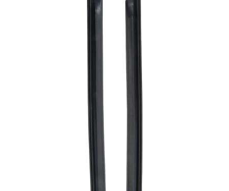 OER 1966-67 Chevy II/Nova 2 Door Hardtop Quarter Window Vertical Weatherstrip Seal, Pair K447