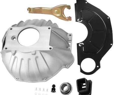 1964-83 Chevrolet, Pontiac, Bell Housing, Clutch Fork, & Release Bearing Kit, High Performance, 11", Aluminum, for Chevy Engines, Standard Duty