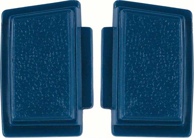 OER 1969-70 Standard Steering Wheel Horn Buttons Dark Blue (pair) K213DB