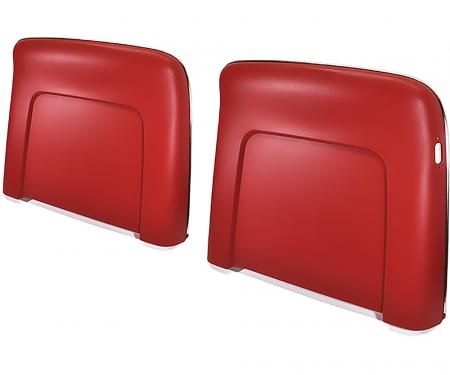 OER 1968-72 Buick, Cadillac, Chevrolet, Oldsmobile, Pontiac, Strato Bench or Bucket, Seat Back Panels, Reclining Style, Red ABS N1022