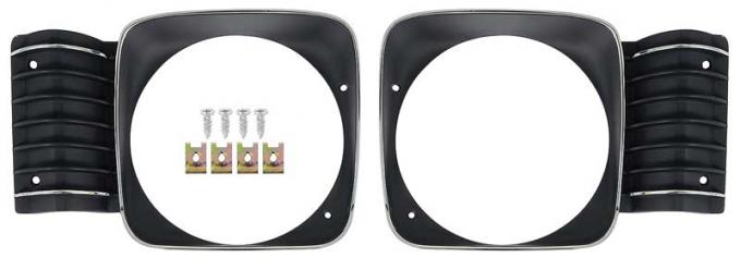 OER 1968 Nova SS Front Headlamp Bezels (Pair) 16129