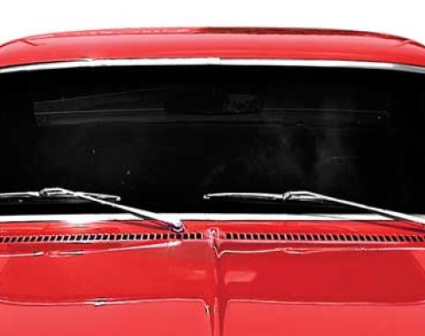 OER 1968-74 Chevy II Nova, Front Windshield Molding Set, 2 Door, 4 Piece Kit R1650