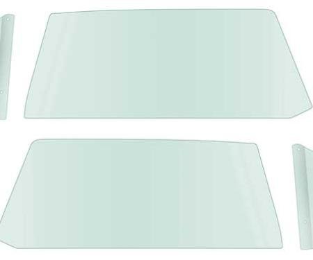 OER 1962-65 Chevy II / Nova 2 Door Hardtop Side Glass Set (6 Piece), Tinted *NR802T