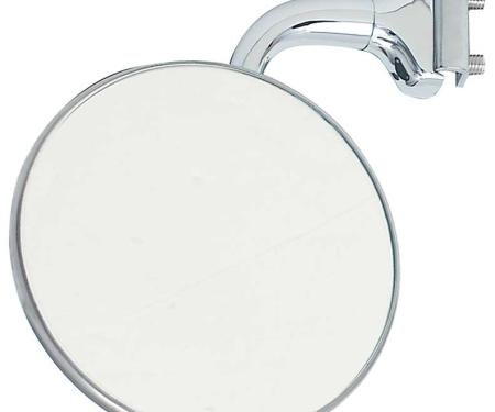 1947-66 Chevy, GMC Car & Truck, Chrome Drop Mount Peep Mirror, 3", LH or RH, Each, Various Models