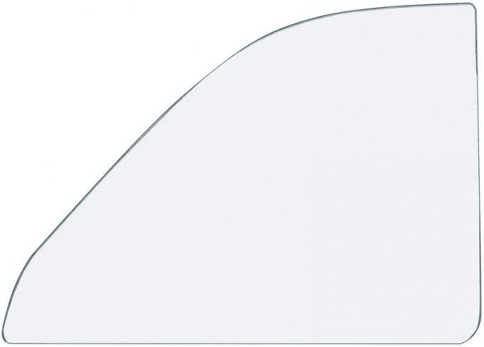 1962-63 Chevy II, Nova, Skylark, Cutlass, F85, LeMans, Tempest, Quarter Window Glass, Convertible, Clear Glass, RH or LH, Each