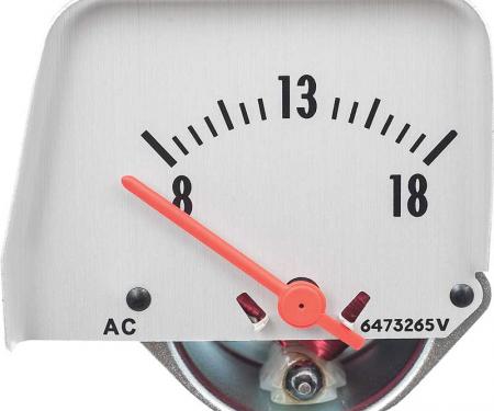 OER 1968-69 Camaro/1968-76 Nova Console Volt Gauge Silver A912901