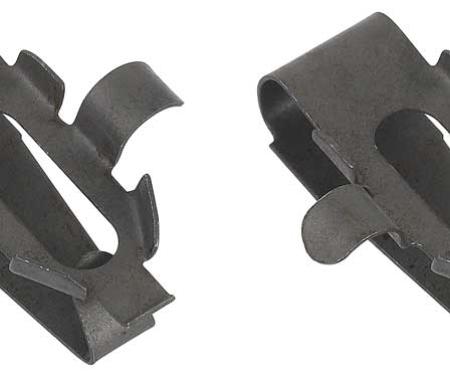 OER 1968-73 Buick, Chevy, Pontiac, Oldsmobile, Door Latch Rod Retaining Clips, Front & Rear Door, Pair 7746988